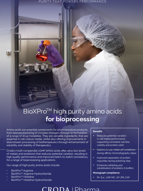 Bioprocessing amino pos cover