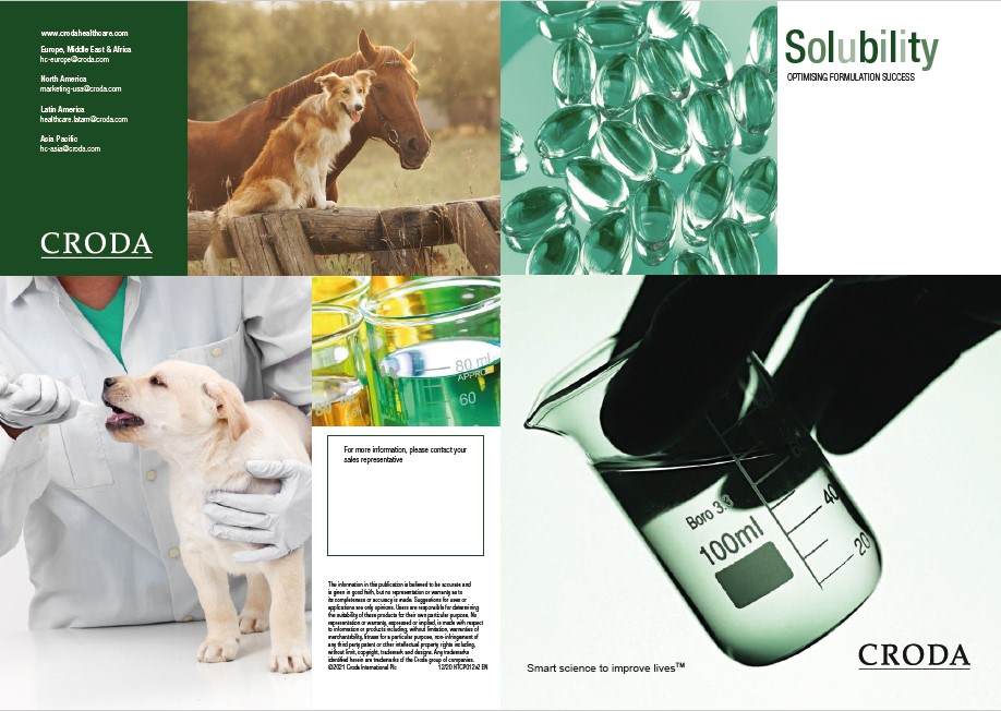 Veterinary solubility guidelines cover